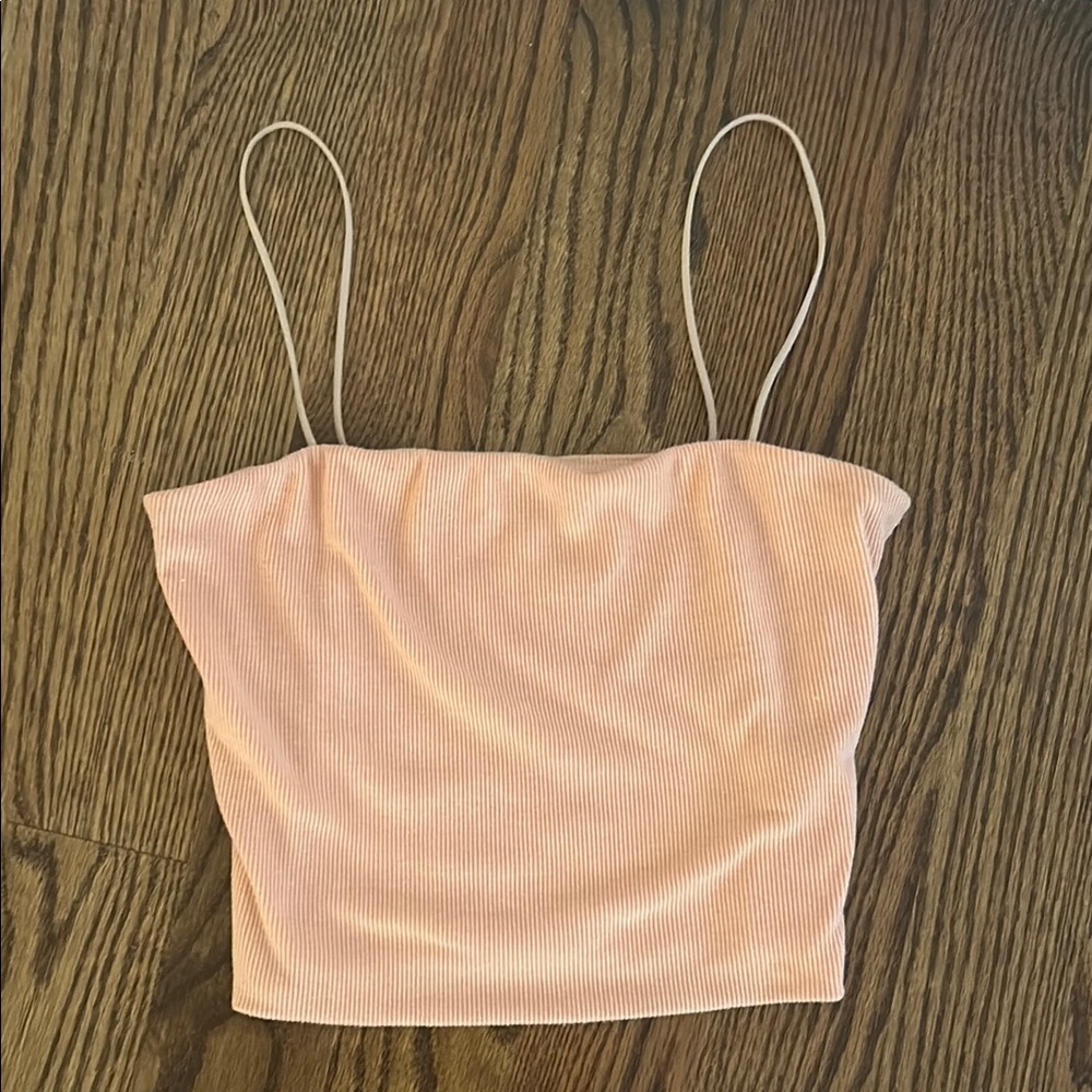Love Tree Cream Camisole Crop Top
